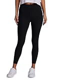 RBX Active High Waisted Squat Proof Ankle Length Leggings for Women, 7/8 Yoga Leggings with Pockets 7/8 Jet Black L