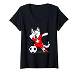 Dabbing Dog Fußball-Design für ein Fußballspiel oder wenn Sie für ein Fußballmeisterschaftsturnier jubeln. Perfekt für jeden Fußball-Jungen / Mädchen, Fußballspieler, Fußball-Trainer und Schweizer Fußball-Fan. Holen Sie sich noch heute Ihr Schweiz Nationalflaggen-Fußball-Design.