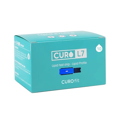 CURO L7 - Cholesterol Multi Test Strips : Included 10 Strips (Device in NOT Included) 10 Qty (TC TG HDL & LDL)