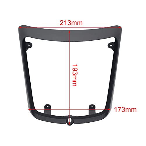 Protector de lámpara trasera GTS con marco decorativo resistente negro 3