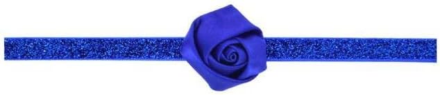BABYKIDS - 1 Piece MAYA STEPAN Children Girls Rose Head Hair Band Cute Fashion Flower Baby Newborns Hair Rope Headband Headwear Headwrap (baolan)