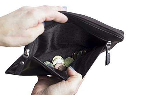 LEAS Banktasche Geldtasche Echt-Leder, braun - Special-Edition