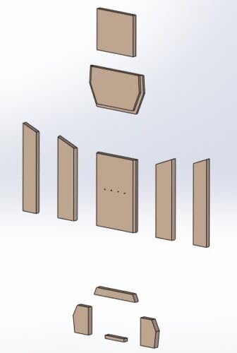 Feuerraumauskleidung Für Justus Kaminofen Austin 5 - Vermiculite Auskleidung
