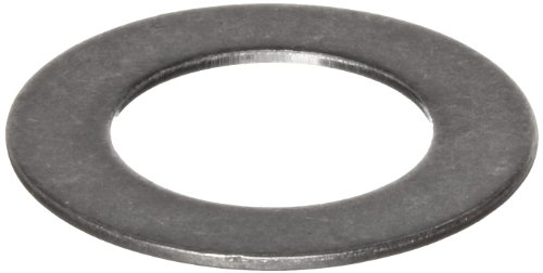 Small Parts - 316 Stainless Steel Round Shim, Unpolished (Mill) Finish, Annealed, Hard Temper, ASTM A666, 0.004" Thickness, 11/32" ID, 13/16" OD (Pack of 10)