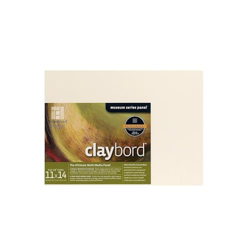 Ampersand Museum Series Claybord Panels for Paint and Ink 1/8 Inch Depth 11X14 Inch (CBS11)