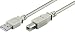 Produktbild Goobay USB AB 500 LC HiSpeed 2.0 5m 5m USB A USB B Männlich Männlich Grau USB Kabel, 68714
