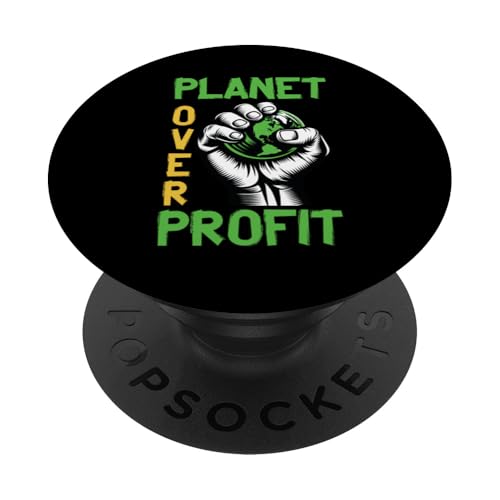 Planet Over Profit Eco-Friendly Advocacy PopSockets Adhesive PopGrip