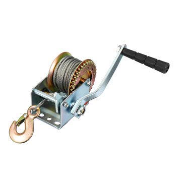600lbs Manual Caravan Gear Winch 8M Length Pull Boat Trailer - Motorcycle ATV Parts
