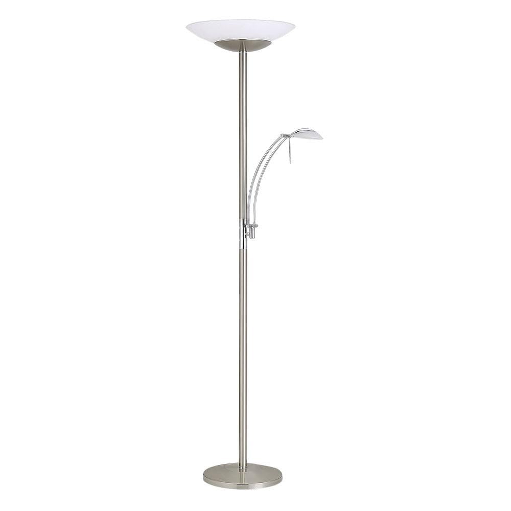 Pied de salon Woh 30 + 5 W 4 000 K avec lecteur nickel 3000/500 lm 180 x 43 x 60 cm C/Reg. Intensité