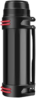 Stainless Steel Water Bottle, 1L Vacuum Insulated Bottles, Vacuum Travel Bottle Thermos Giant Flask Hot and Cold Drink Mug BPA Free Leak-Proof for Travel Sport Home Office(Black)