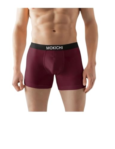 Image of Men's Premium Ice Silk Boxer Briefs for Men | Ultra Soft, Breathable, Stretchable, Moisture-Wicking Trunks | Comfortable Mid-Rise Innerwear with Elastic Waistband Pack of 4