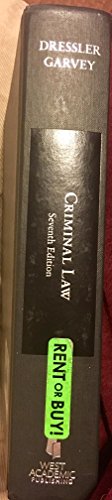 Cases and Materials on Criminal Law (American C... 1628102055 Book Cover