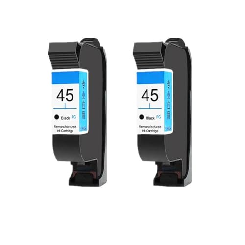 VMHPMLGV Cartuccia d'inchiostro per 51645a per 45 45 compatibile con - 710c 720c 815c 832c 820cxi 830c 850c 870cxi 930c 980c(2 Black)