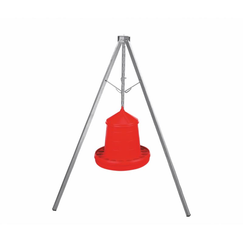 Trépied pour mangeoires et abreuvoirs pour poules 41 x 41 x 107 cm