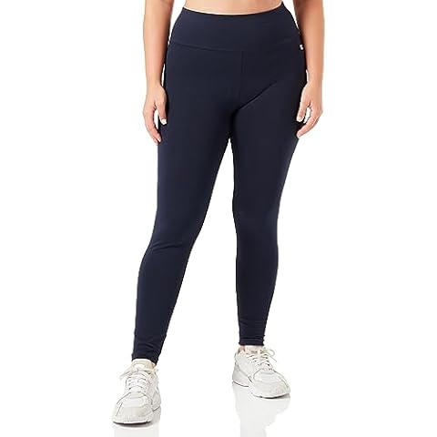 Champion Women's High-Waist Cropped Leggings in Navy Blue Cover