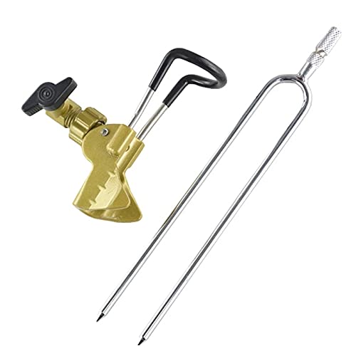 JHYS Tragbare Angelausrüstung, Universal-Angelrutenhalter, Ständerwinkel, verstellbar, Aluminiumlegierung, Halterung… – Bild 7