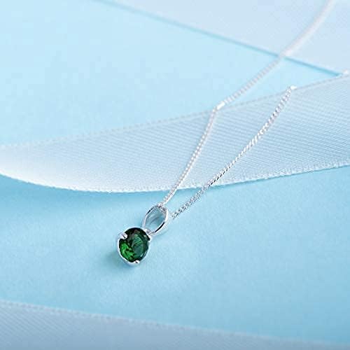 Aeon Birthstone Necklace - May Green Emerald - Image 4