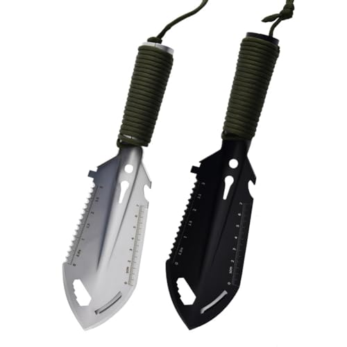 Cpolebev Pala Multifuncional para Artillería, Pala de Supervivencia, Equipo para Exteriores, Herramienta de Jardinería, Pala Portátil para Acampar y Hacer Senderismo