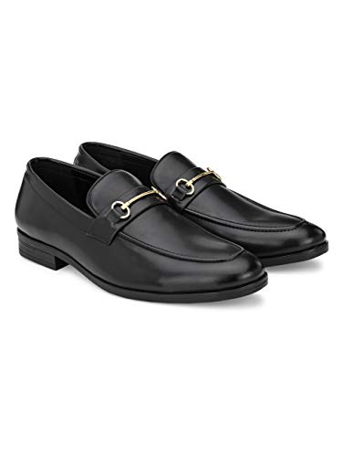 Image of San Frissco Men's Loafers Tan Handcrafted Formal Horsebit Shoes /Slip-on Shoe for Office, Wedding & Parties /Easy to Match Moccasins with Stylish Lightweight and Comfortable