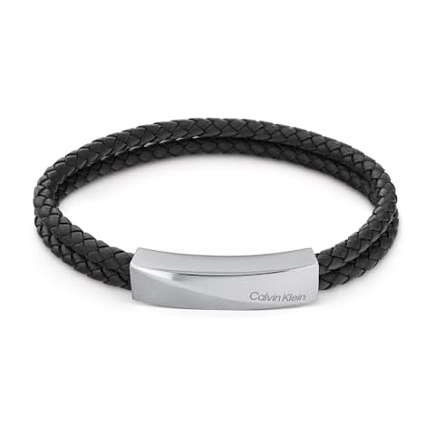 Bracelet en cuir Calvin Klein Noir Cover