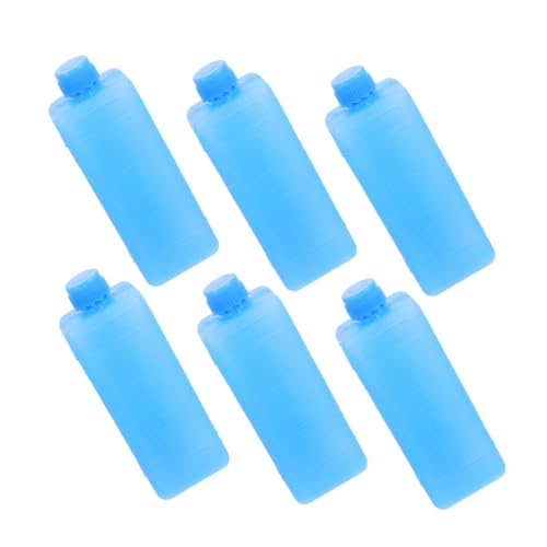 Mikikit 6pcs Ice Packs for Coolers and Lunch Boxes Reusable Food Ice Packs for Camping Beach Fishing Work and School Compact Design for Efficient Cold Retention