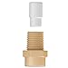 10 Pack Plastic Fog Nozzle W/Poly Filter Misting Poultry - Cream 1/8