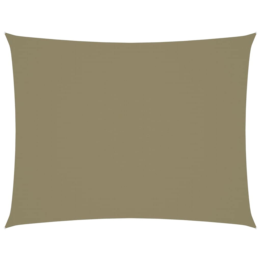 Voile d'ombrage contre la chaleur sur les toits et cours en toile beige