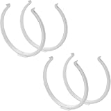 150mm 4 Stück Rohrschelle für rundes Lüftungsrohr - Wandhalterungen aus Kunststoff - Montage an Wand oder Decke - Für zuluft oder abluft Belüftungssysteme