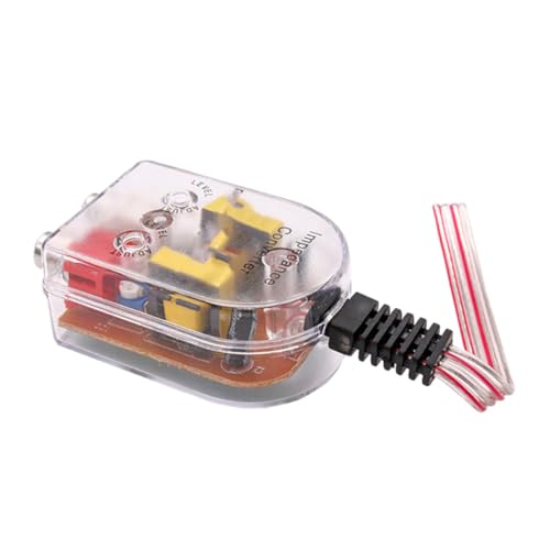 Angoily Convertitore di Frequenza Audio Auto 2 Pezzi, Adattatore Impedenza Altoparlanti per Autoradio, Dispositivo Conversione Suono Alta e Bassa Frequenza per Sistemi Audio in Auto