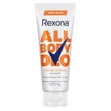 REXONA Desodorante en Crema Fresh Citrus, Protección contra el mal olor en todo el cuerpo, 72HR de protección 0% alcohol,...