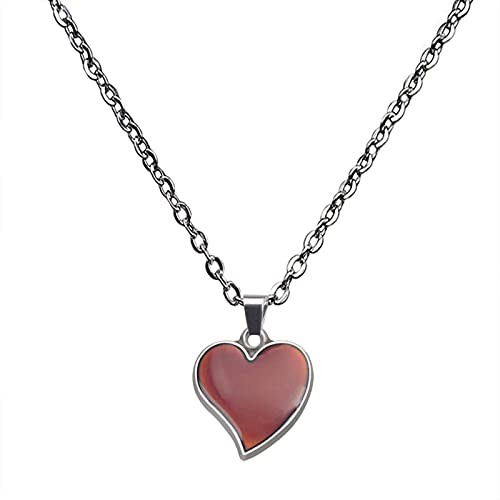 Amour et émotions au quotidien avec le collier cœur de pêche thermochromique