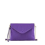 Bolso cartera de mano sobre fiesta con solapa