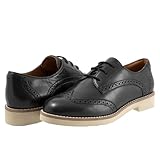 SoftWalk Women's Willet Oxford, Black, 12