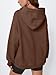 EFAN Womens Oversized Hoodies Fleece Hooded Sweatshirts Fall Fashion Outfits 2025 Cute Clothes with Pockets Brown M