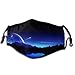 Produktbild momnn Space Face Cover Wiederverwendbar, waschbares Tuch, Face Cover, Paar bequeme waschbare Maske