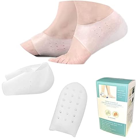 Height Increase Insoles 1 Inch, Invisible Non-Slip Silicone Shoe Lift Cushion, Universal Half Height Increasing Heel Protector Pads for Women and Men, 2.5cm Cover
