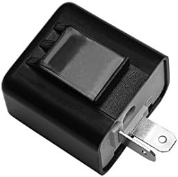 12V Speed Adjustable 2-Pin Direct Replacement Compatible LED Electronic Flasher Relay Fix CAR and Motorcycle Turn Signal & Hazard Warn Hyper Flash Relay