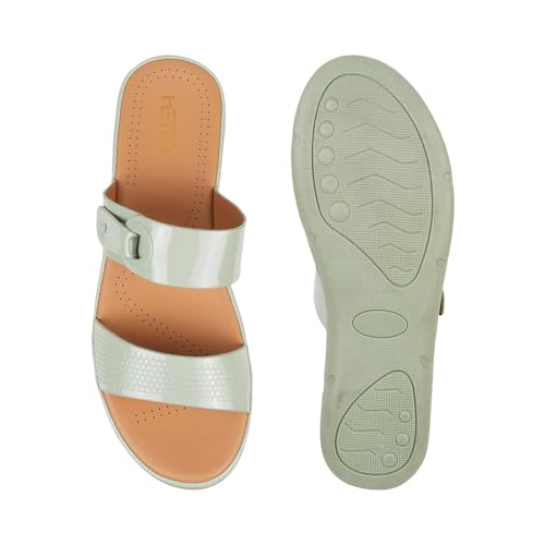 Image of Metro Women Synthetic Leather Comfort & Fashion Slip-on Chappal