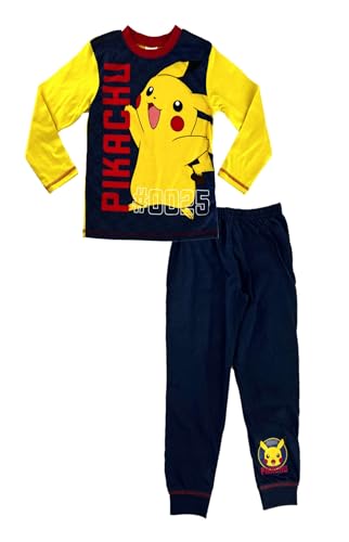 Pokemon, conjunto de pijama de 2 piezas para niños de 5 a 12 años, azul, 11-12 años