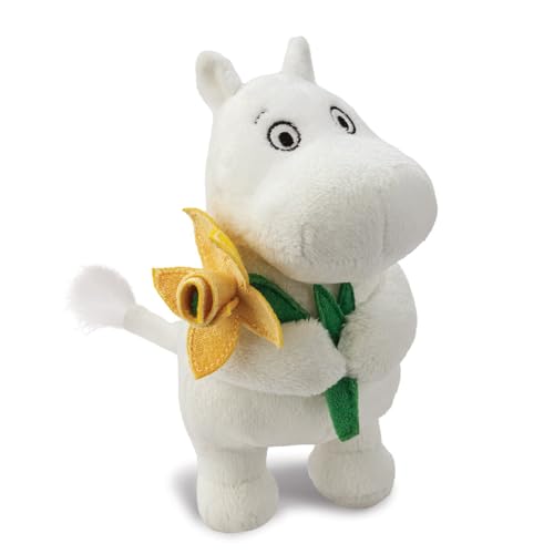 Aurora, 61555, Moomin Standing with Daffodil 6.5In, Soft Toy, White, 16 cm x 9 cm x 8 cm - Image 2