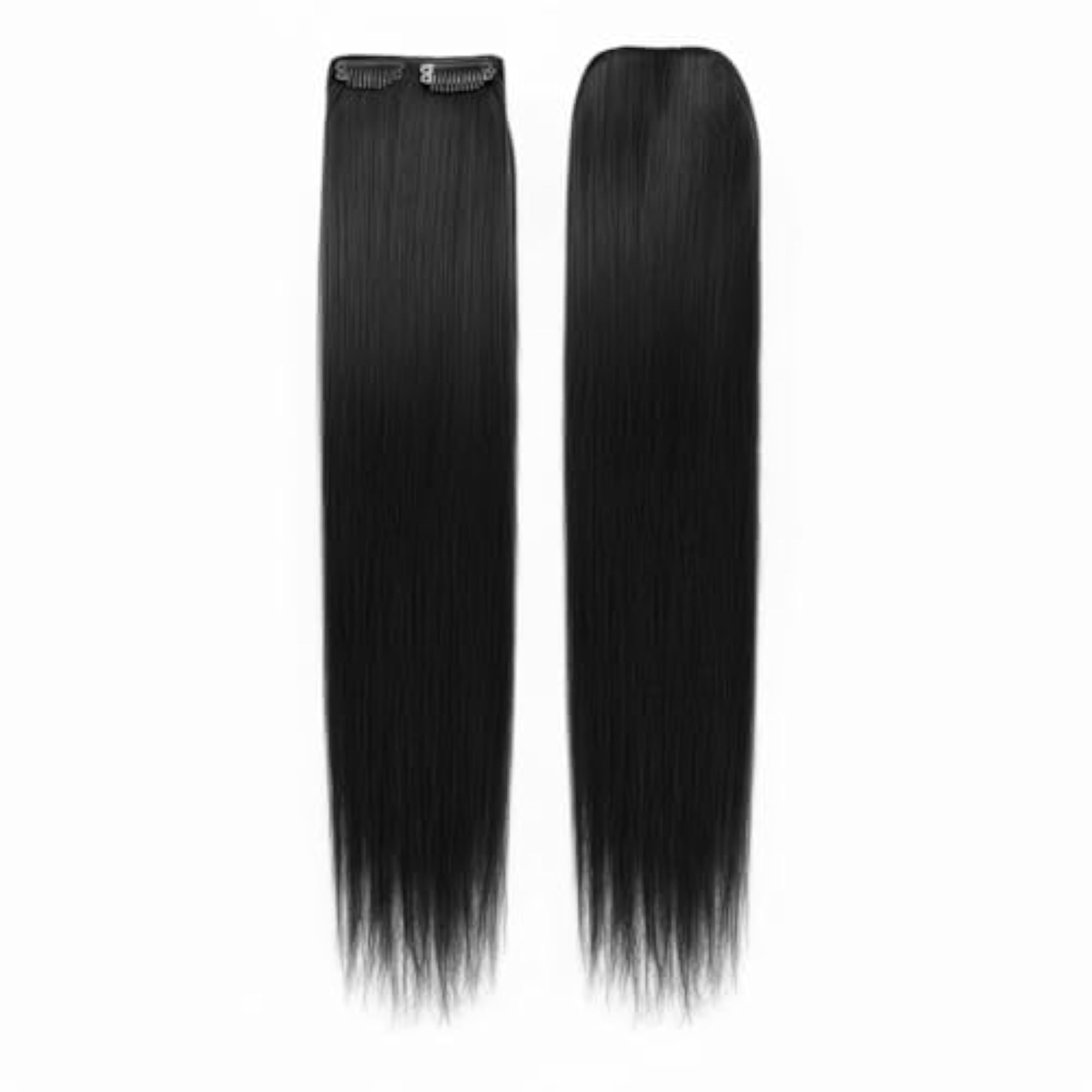 100% Human Hair Dual Clip Side Extensions for Women