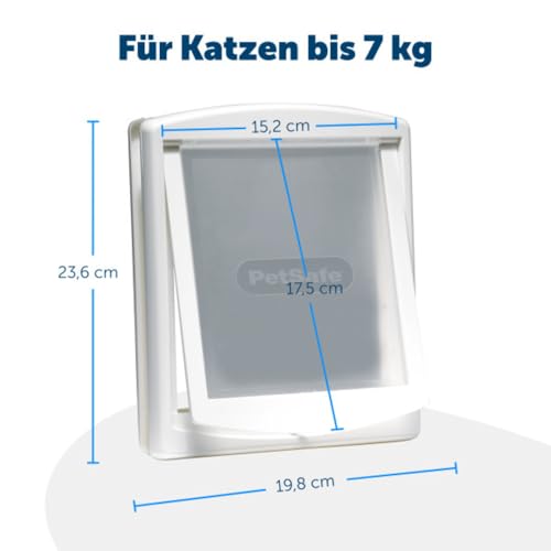 PetSafe Original 2-Way - Haustiertür mit beidseitiger Öffnung - Manuelle Verriegelung, robuster Rahmen, Klein, Braun