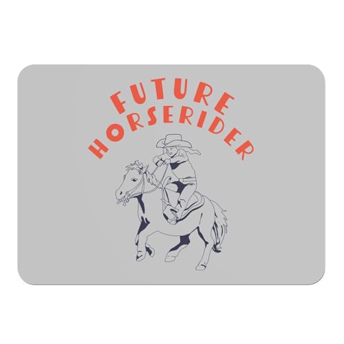 Napperons gris Future Horserider sets de table liège grand format 4pcs