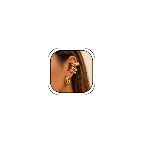 Image of Ear Cuff Set Non Piercing Stackable Clip On Earrings