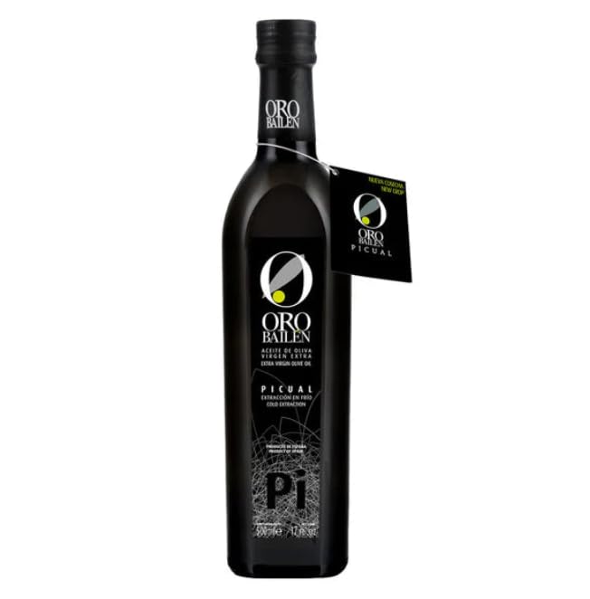 Aceite de Oliva Virgen Extra Picual Pack 6 x 500 ml – AOVE de Jaén – Extracción en Frío – Sabor Intenso y Equilibrado - Oro Bailén - Miaove