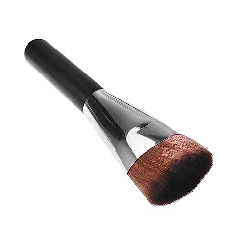 Healeved Hair Big Cosmetic Brush Makeup Loose Powder Brush Plastic Handle Makeup Tools Soft Dense Silky for Smooth Application Random Style