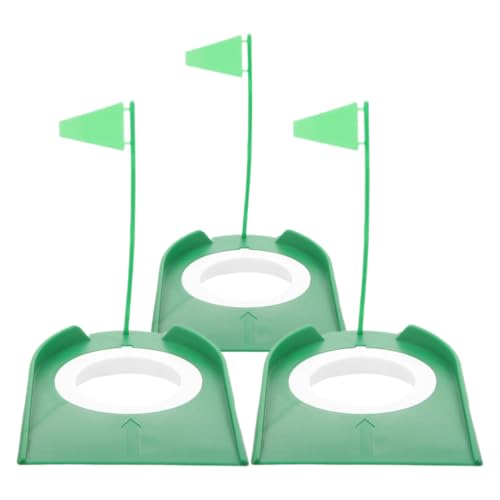Toddmomy Indoor Golf Putting Cup Hole 3pcs Training Cup with Flag for Home Practice