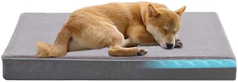Cooling Dog Beds for Large Dogs, Orthopedic Memory Foam Dog Bed, ...