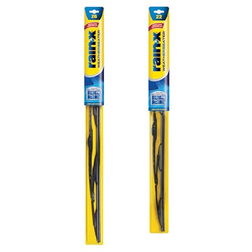 Rain-X 820250 WeatherBeater Wiper Blades, 26' and 22' Windshield Wipers (Pack of 2), Automotive...