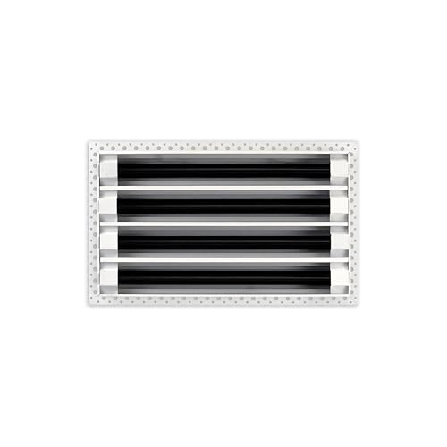 Image of BUILDMART - 14x8 MUD-in Air Vent Cover - Drywall MUD in White Air Vent - MUD Linear Slot Diffuser - Register Grille for Ceiling and Walls - Texas Buildmart